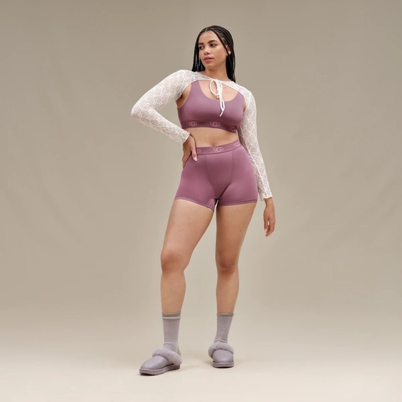 UGG | Cluggette Pearlized Slipper Leather Sheepskin Indoor Outdoor Gift New - Picture 9 of 13